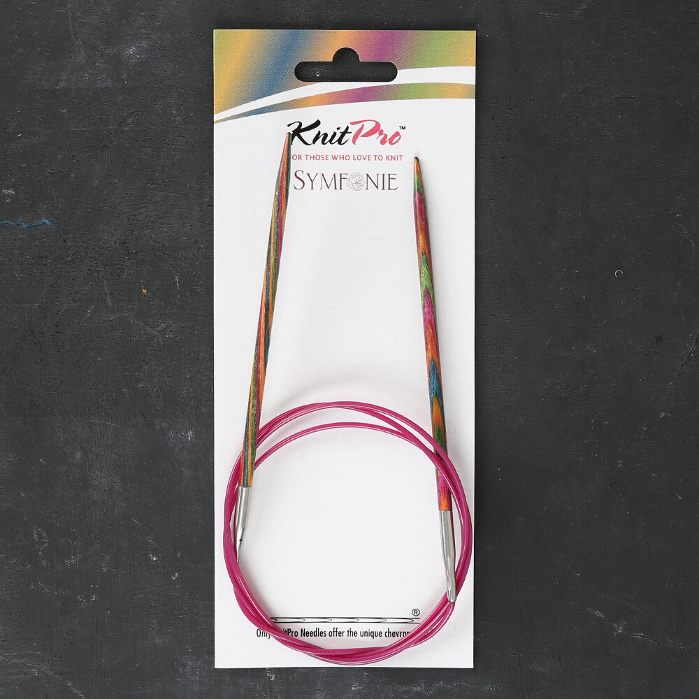 KnitPro Symfonie 3,5 mm 100 cm Ahşap Misinalı Şiş - 21350